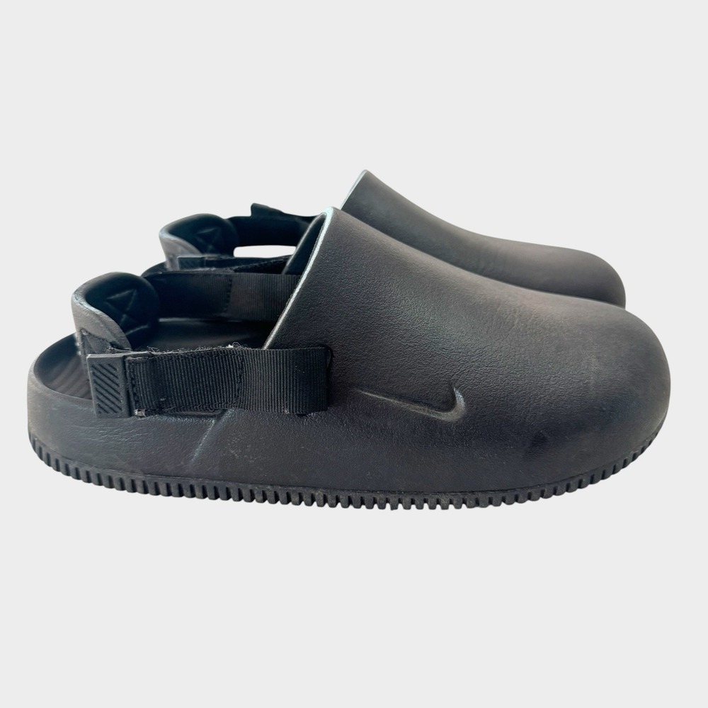 Nike Calm Mule Men's Size 7 Women 8 Black Black Slip On Slides Shoes FD5130-001